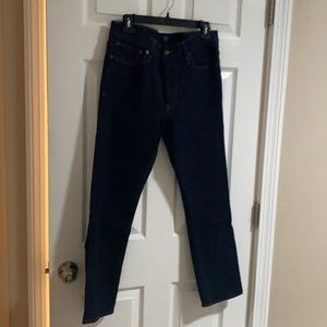 JCrew Men’s dark blue jeans. Flex. Straight leg